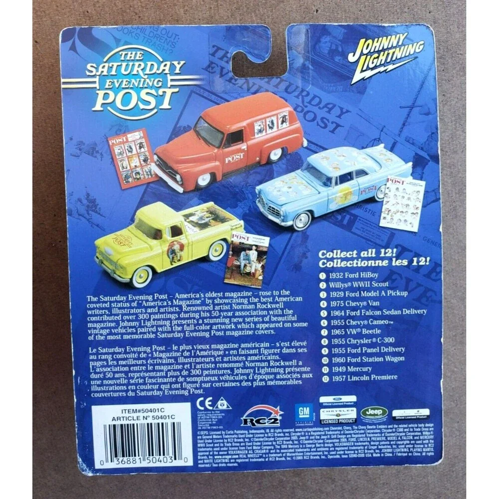 2005 Johnny Lightning 1965 VW BEETLE White #07 The Saturday Evening Post WL 1:64